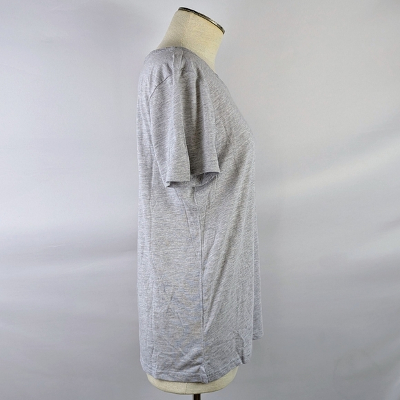 Life Is Good Have A Nice Daisy PJ Set Short Sleeve Top Shorts Grey M NWT - Picture 5 of 11